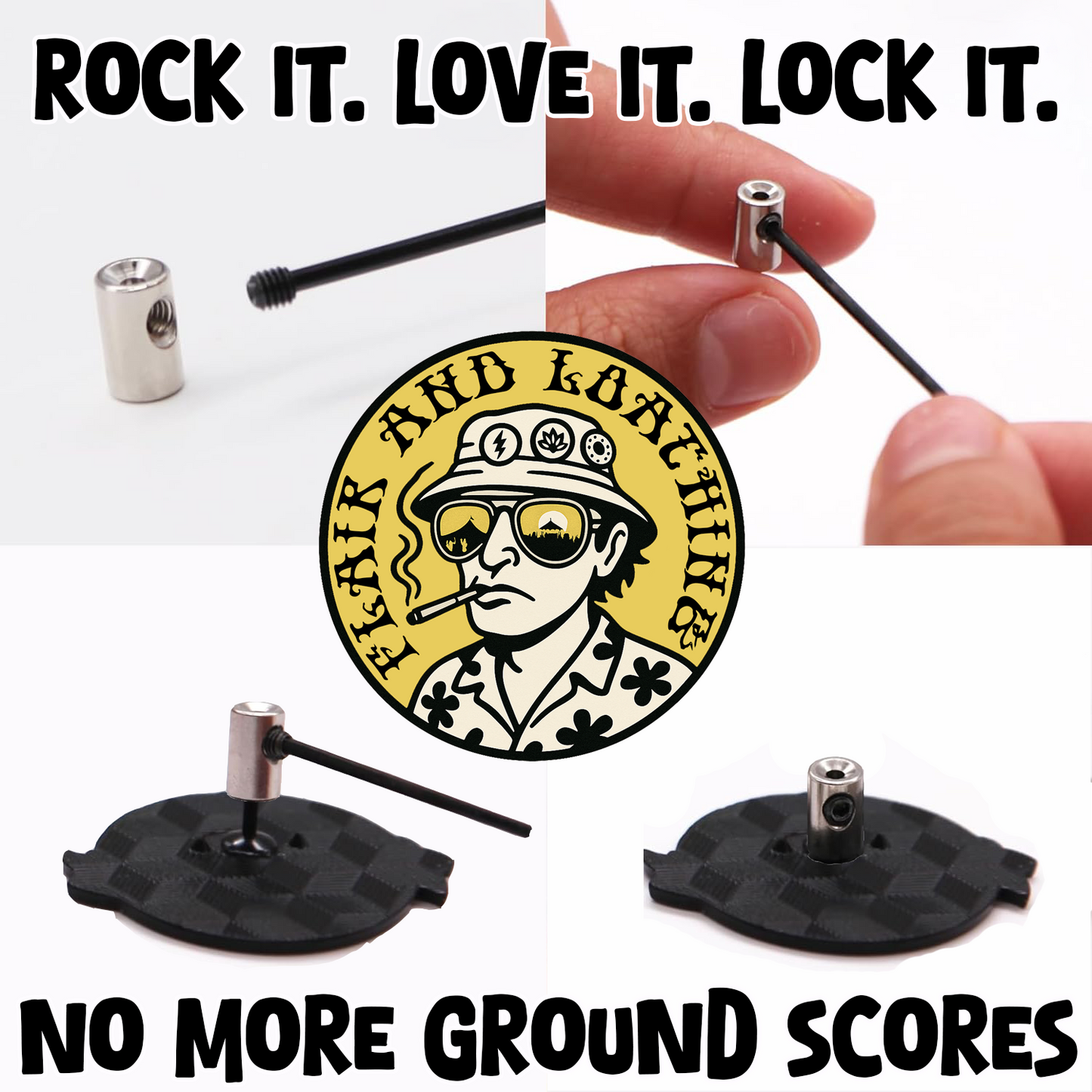 Pin Locks - Secure Locking Backs for Enamel Pins | 2 Locks + Key Set