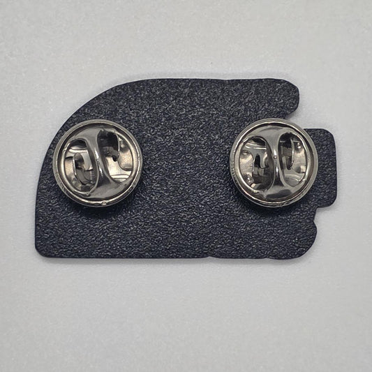 The Page Side Enamel Pin - 1.5" Soft Enamel Black Metal