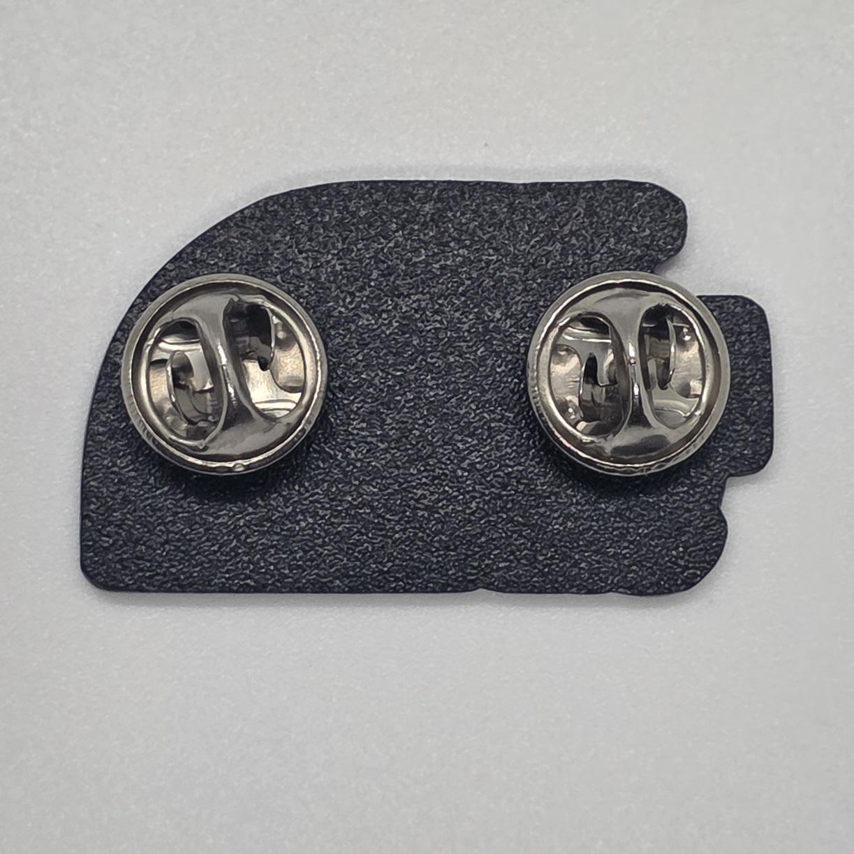 The Page Side Enamel Pin - 1.5" Soft Enamel Black Metal