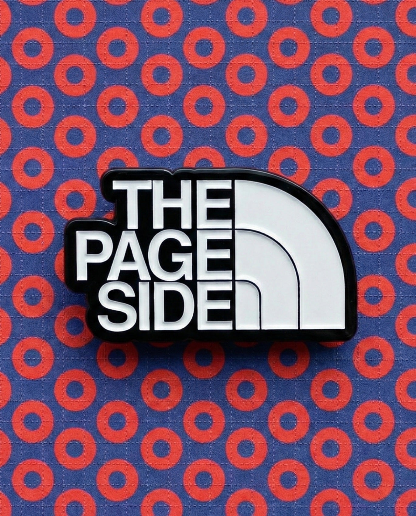 The Page Side Enamel Pin - 1.5" Soft Enamel Black Metal